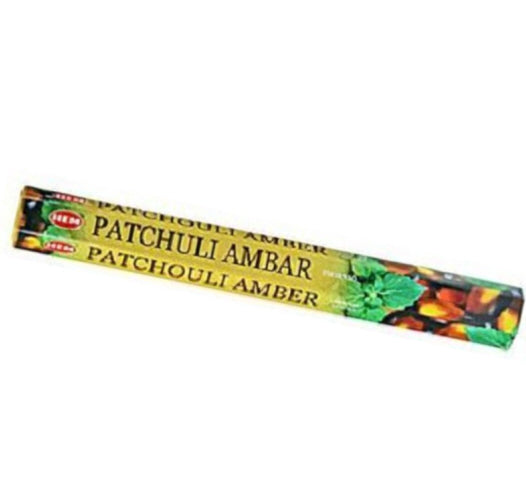 HEM Patchouli Amber wierook – 20 wierookstokjes uit India