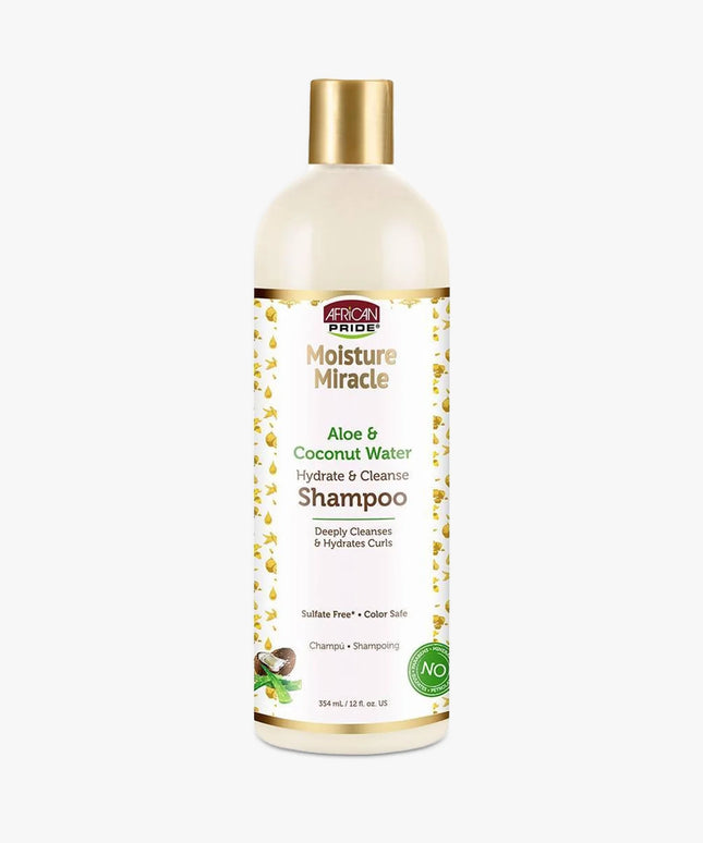 African Pride Moisture Miracle shampoo met aloë en kokoswater – 354 ml