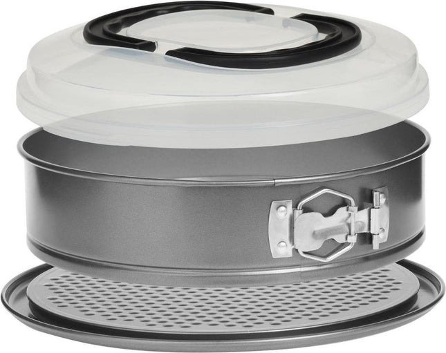 Bakvorm 3-in-1 met deksel – bakken, bewaren en vervoeren, 2,4 L, Ø 26 cm
