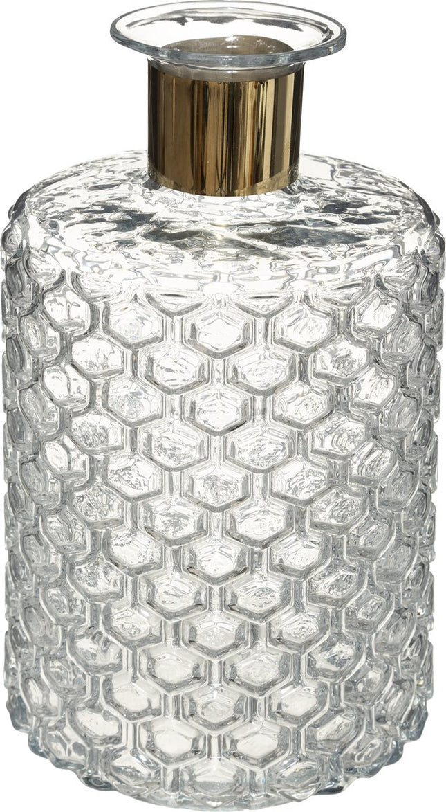 Atmosphera bloemenvaas Elegance - glas - H26 x D15 cm