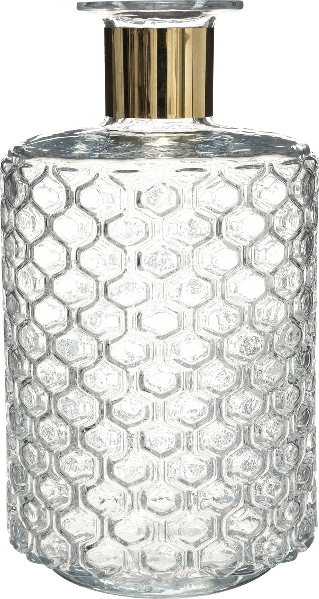 Atmosphera bloemenvaas Elegance - glas - H26 x D15 cm