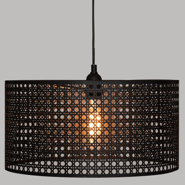 Atmosphera metalen hanglamp zwart, Ø 38 cm – fitting E27 – foto 2