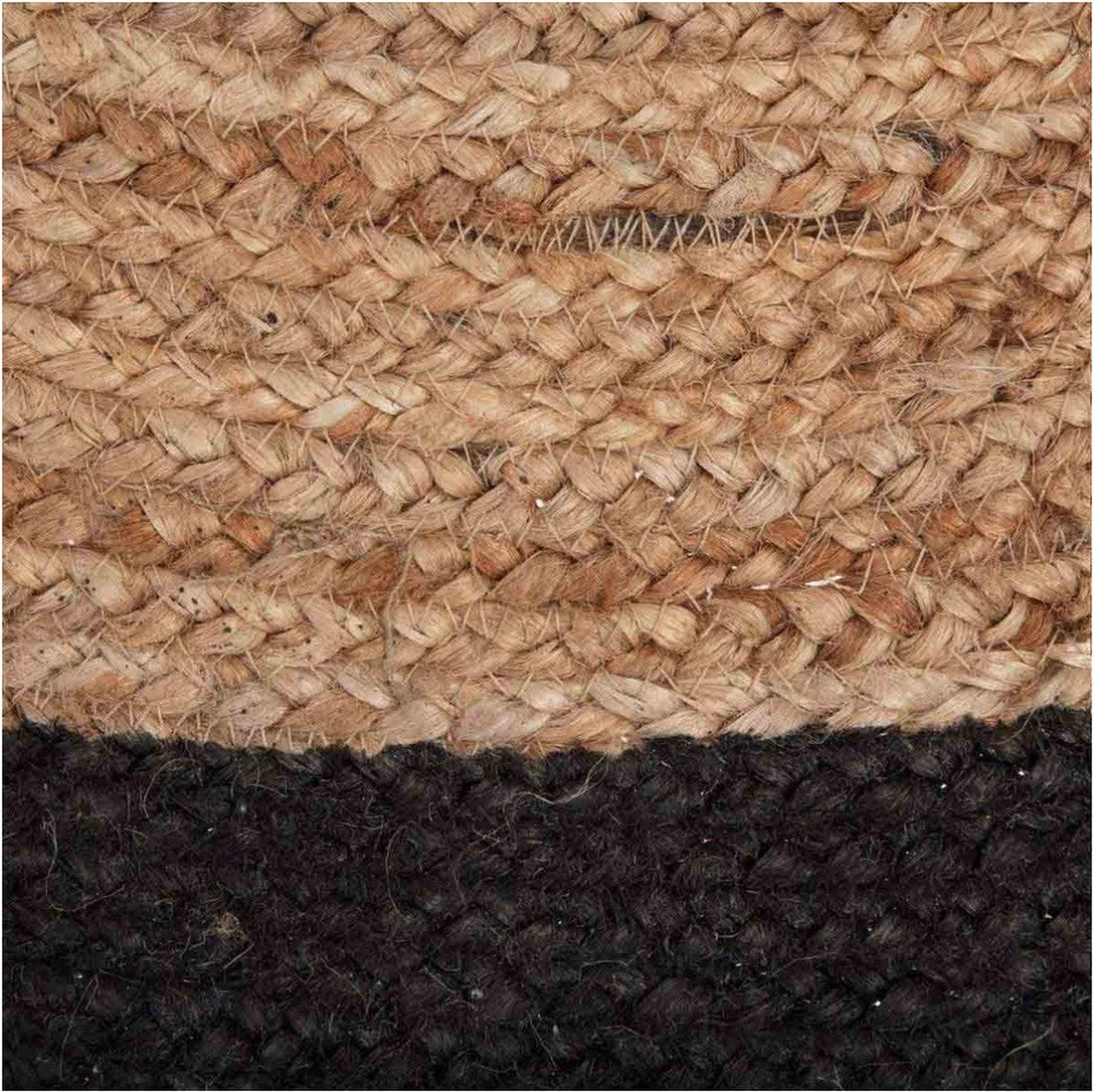 Atmosphera jute vloerkleed rond Ø 120 cm – naturel met zwarte rand – foto 2