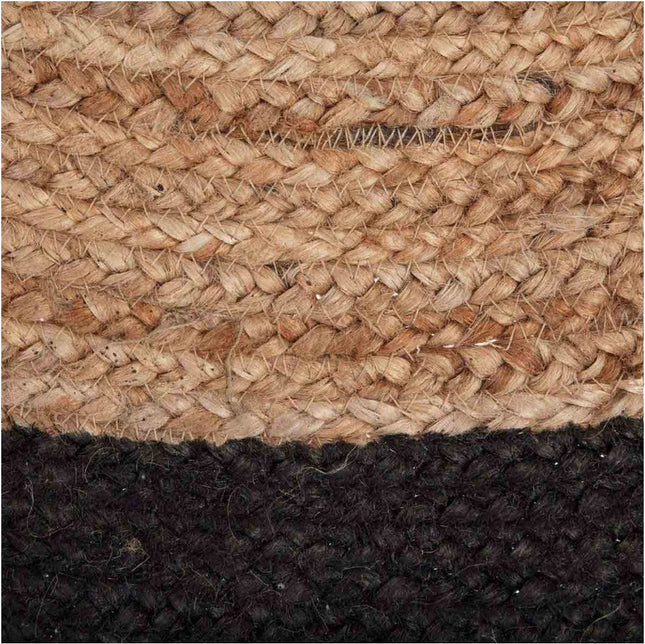Atmosphera jute vloerkleed rond Ø 120 cm – naturel met zwarte rand – foto 2