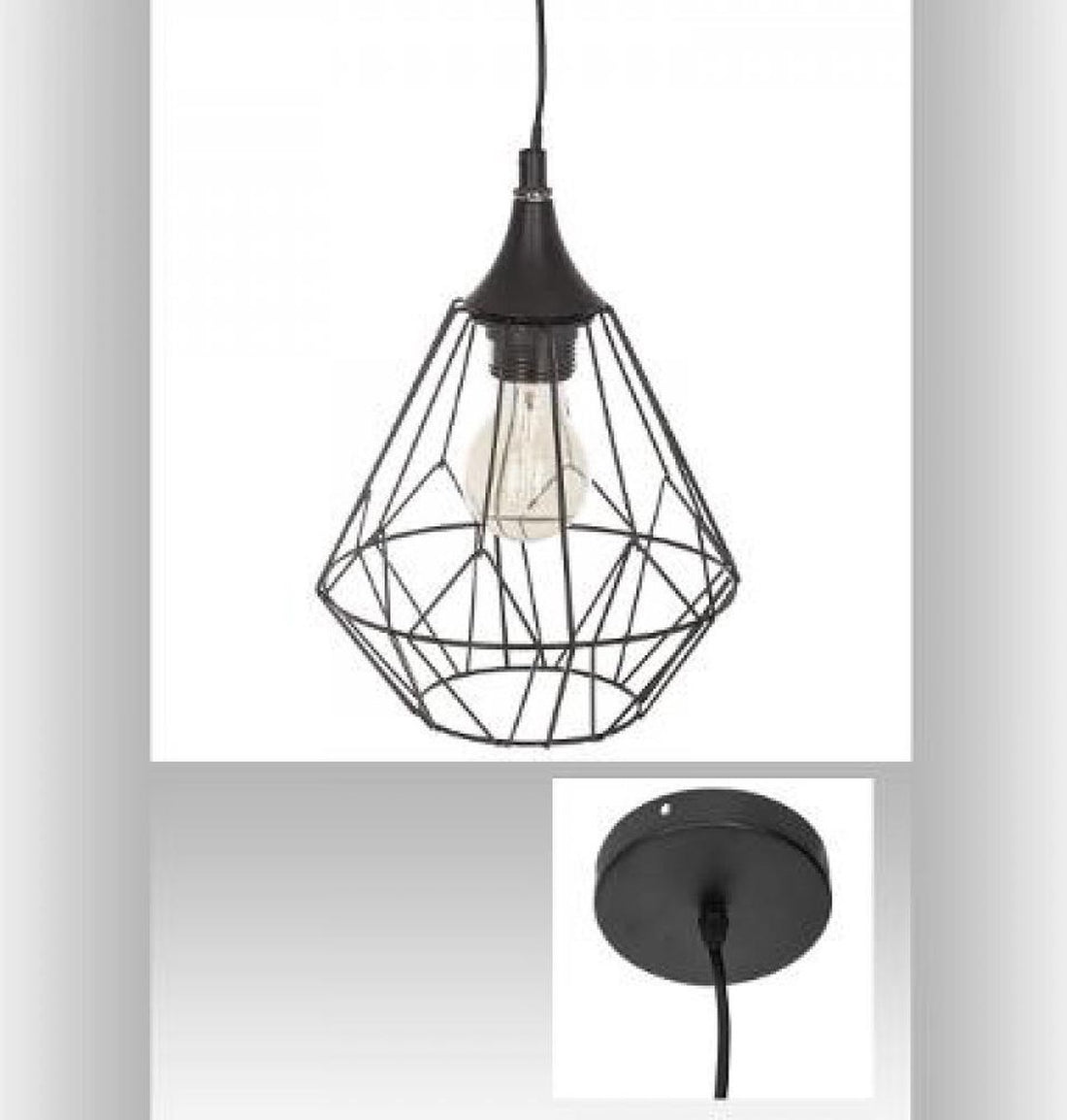 Atmosphera Plafonnier - ˜ 19 x 24 cm - 40 W - Noir