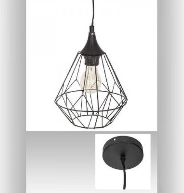 Atmosphera Ceiling Lamp - Ø 19 x 24 cm - 40 W - Black