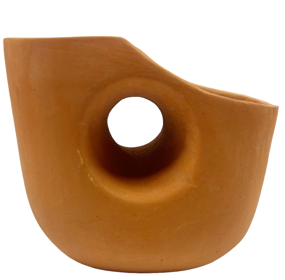 Marokkaanse terracotta vaas, sculpturaal en handgemaakt – in 3 maten – foto 2
