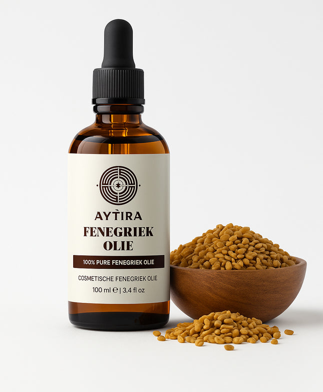 Aytira fenegriekolie 100 ml – 100% pure olie voor haar, huid en massage