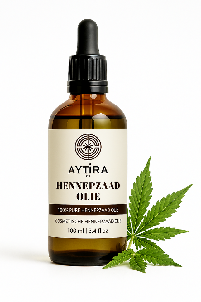 Aytira hennepzaadolie 100 ml – pure koudgeperste hennepolie voor huid en haar