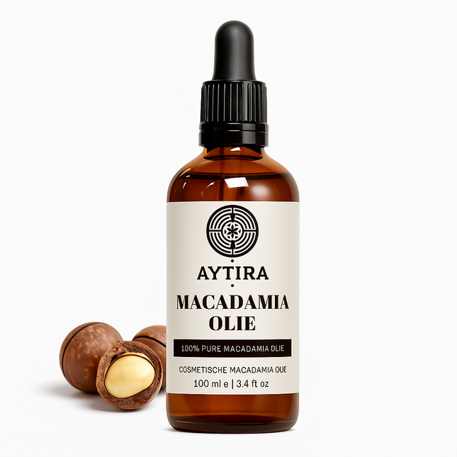 Aytira macadamia olie 100 ml – pure olie voor huid, haar en massage