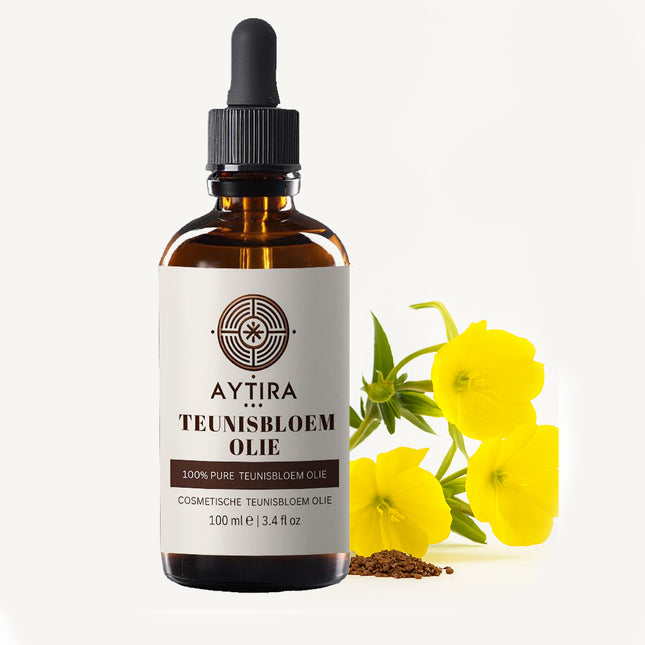 AYTIRA teunisbloemolie 100 ml – koudgeperste olie voor huid en haar