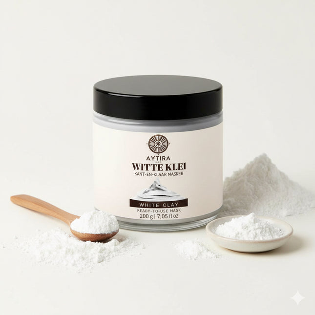 AYTIRA witte klei gezichtsmasker – kant-en-klare kaolien klei, 200 g – foto 2