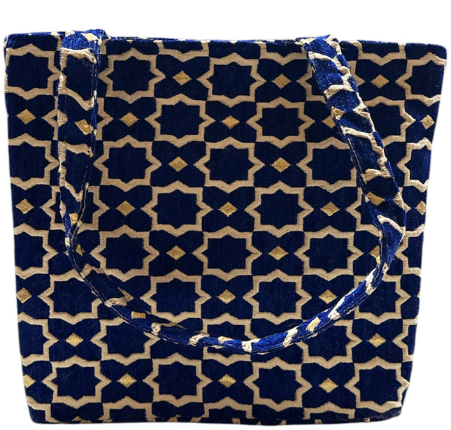 Marokkaanse zellige shopper – handgemaakte schoudertas, 30 x 35 cm – foto 2