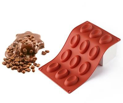 Siliconen bakvorm met 12 vormpjes – voor chocolade, cake en desserts