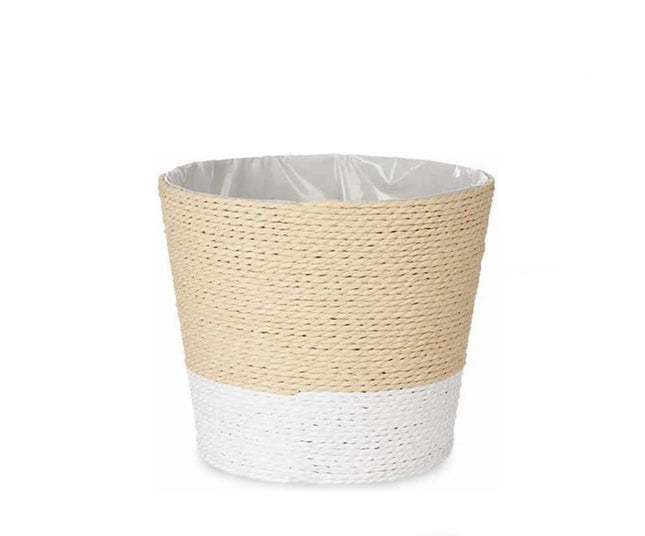 Mini bloempot van zeegras – plantenmand met plastic coating, 11 x 11 x 10,5 cm – foto 2