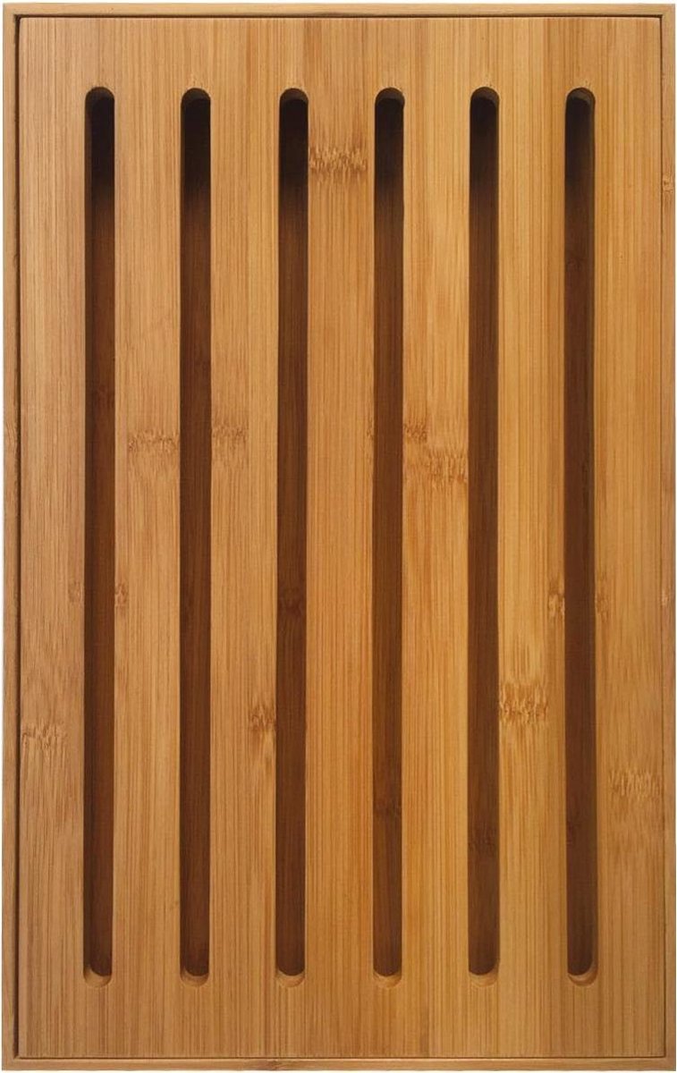 Kinghoff snijplank voor brood van bamboe met kruimelbak – 37 x 23,5 x 3 cm – foto 3