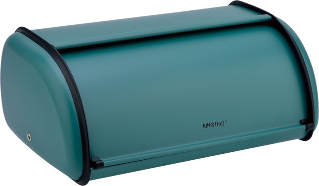 Broodtrommel - RVS - Groen - Retro - 36 x 24 x 15 cm