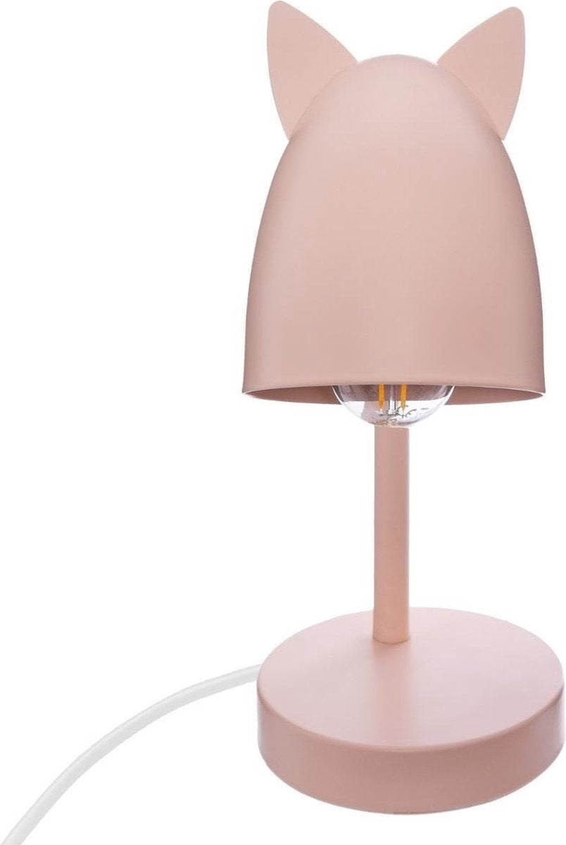 Bureaulamp met Oortjes - 18 x 12,5 x 31 cm - Roze