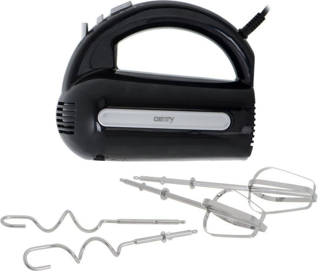Camry CR 4218 handmixer zwart, 300 W – 5 snelheden, turbo en deeghaken – foto 2