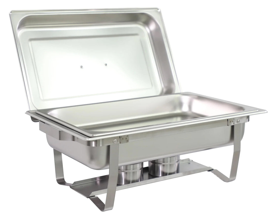 Kamberg chafing dish 9 liter van rvs – buffetwarmer met deksel, 1 vak – foto 2