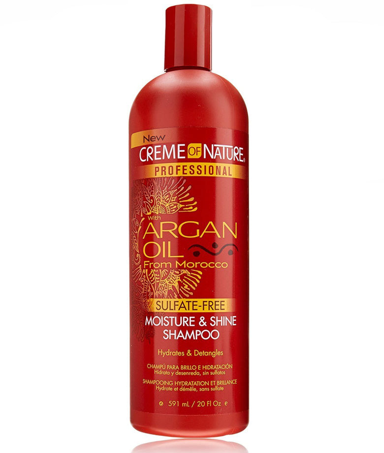 Creme of Nature Argan Oil shampoo Moisture & Shine – sulfaatvrij, 591 ml