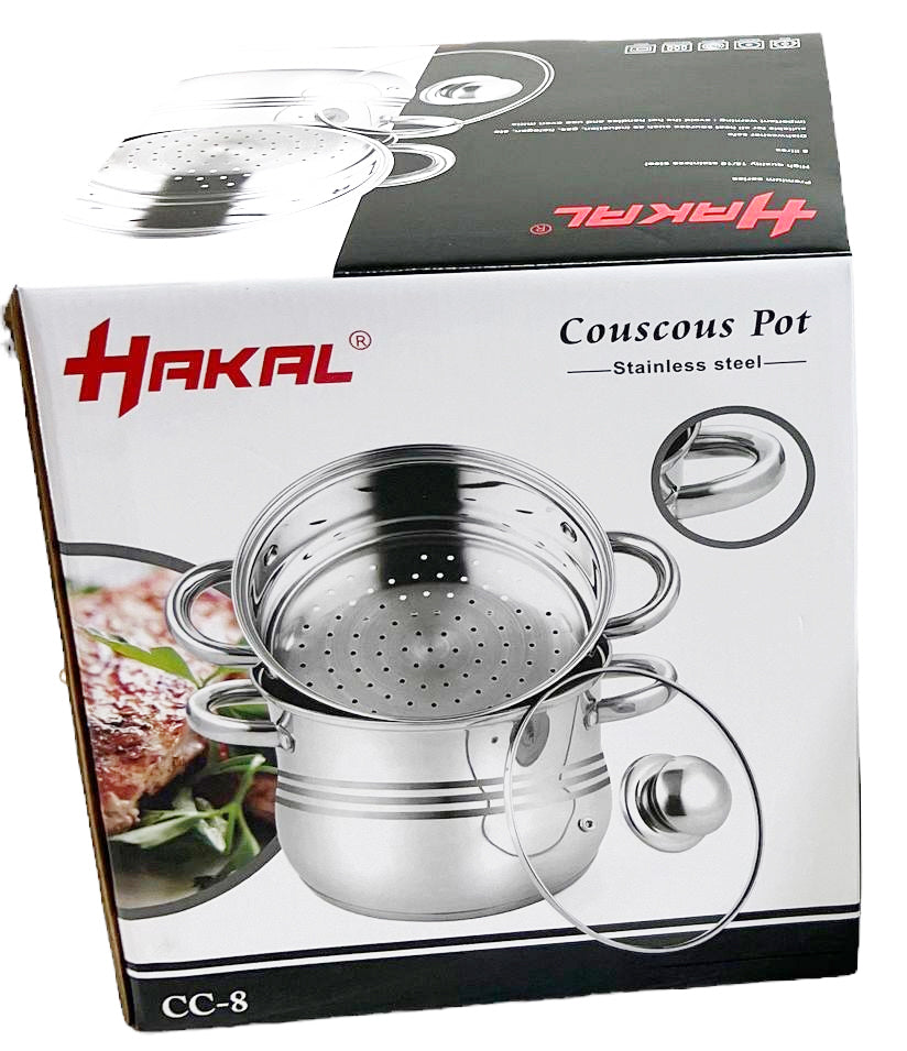 Hakal couscoussier RVS voor inductie – 3-in-1 stoompan en kookpan, 4 tot 16 L – foto 3