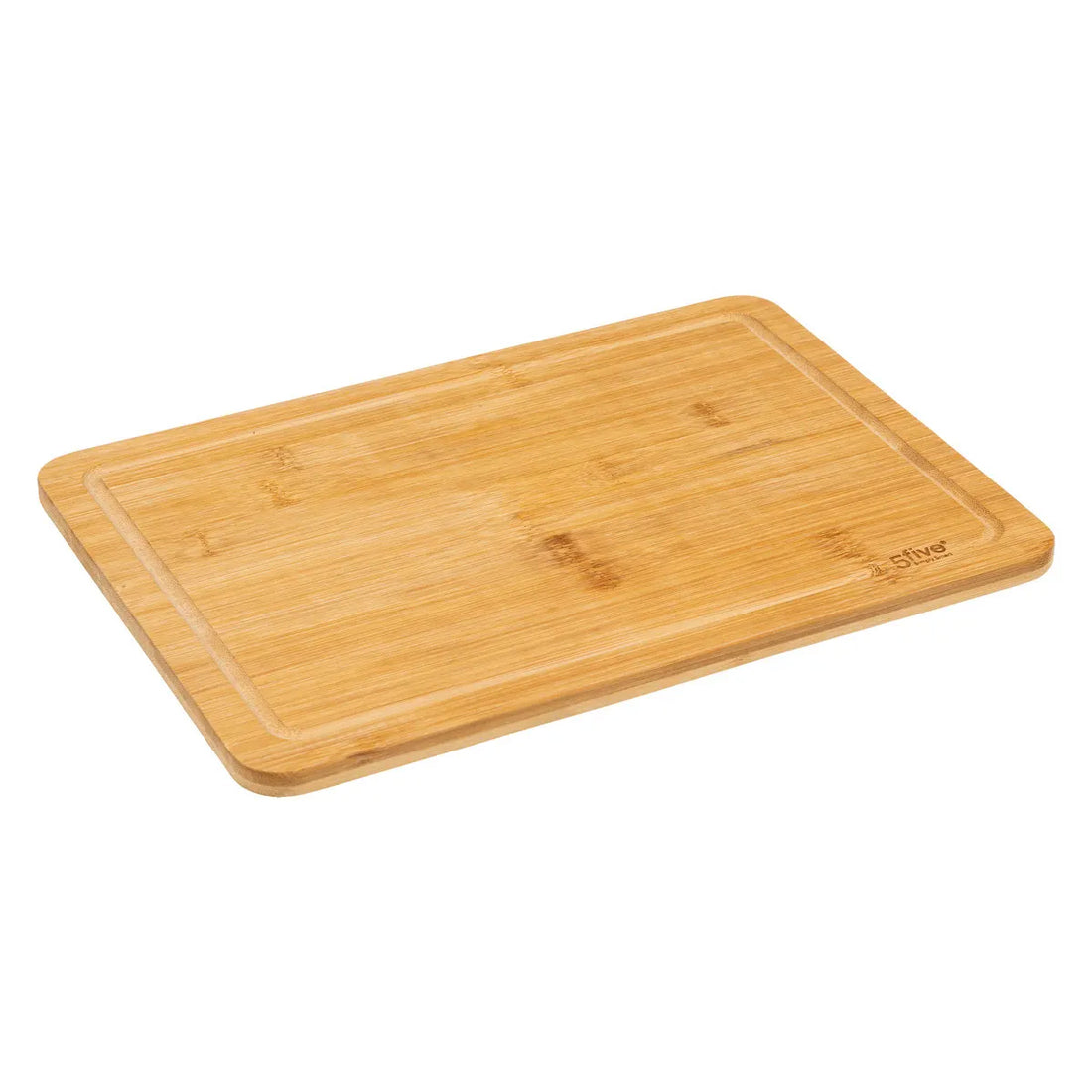 Snijplank met 3 messen van 5Five – bamboe plank, 35 x 25 cm – foto 3