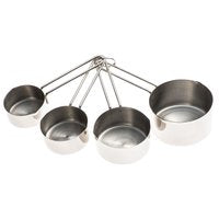 Kinghoff 4025 maatbekers van rvs – set van 4: 60, 80, 125 en 250 ml