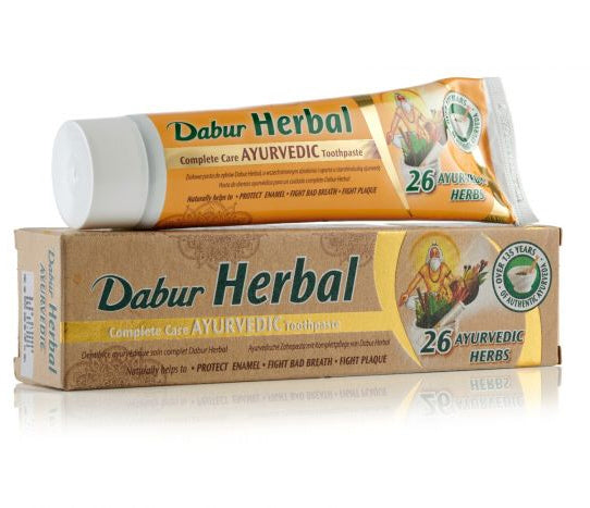 Dabur Herbal tandpasta met 26 ayurvedische kruiden – zonder fluoride, 100 ml