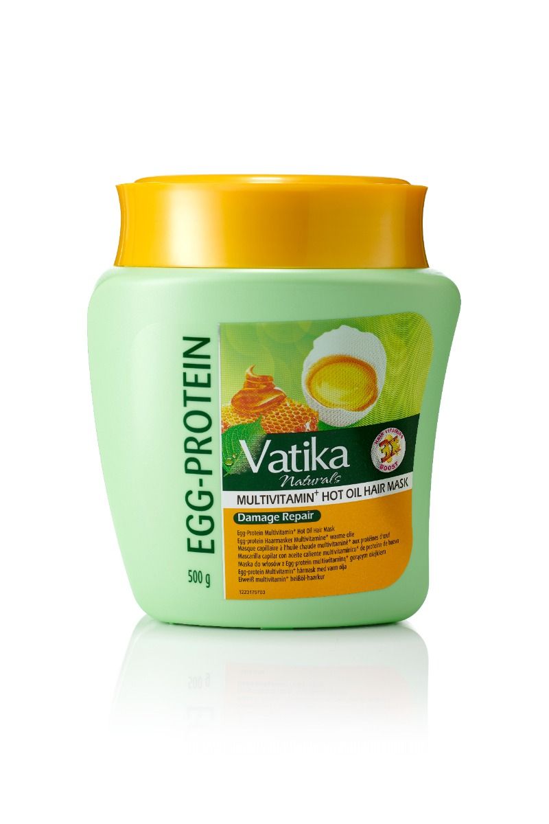 Masque Revitalisant Profond Protéines d'Œuf Dabur Vatika Naturals 500 g