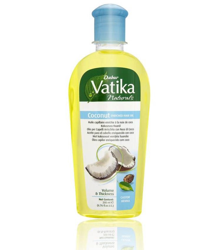 Dabur Vatika coconut hair oil – kokos haarolie met kruiden, 200 ml – foto 2