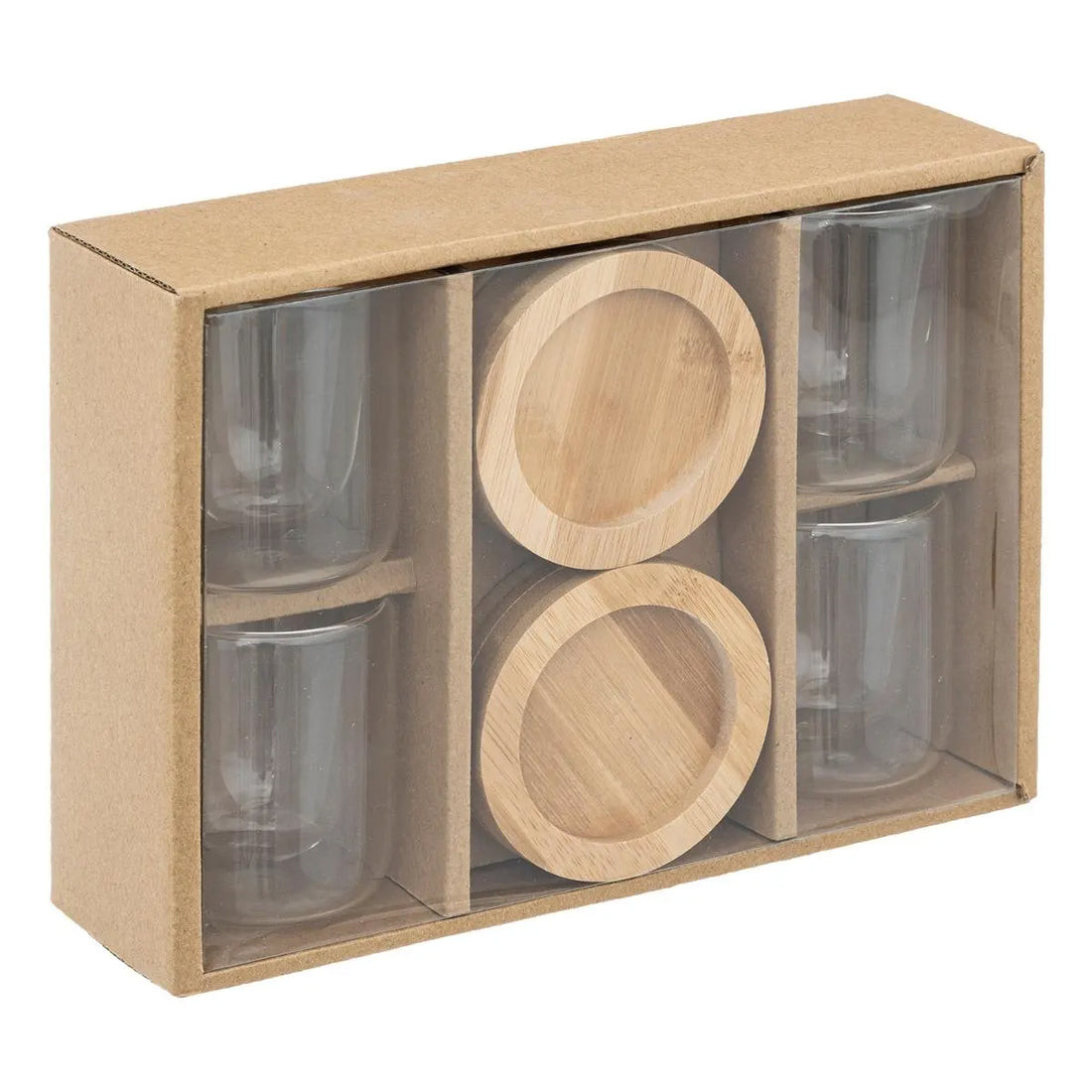 Secret de Gourmet dubbelwandige koffieglazen 80 ml – 4 stuks met onderzetters – foto 4
