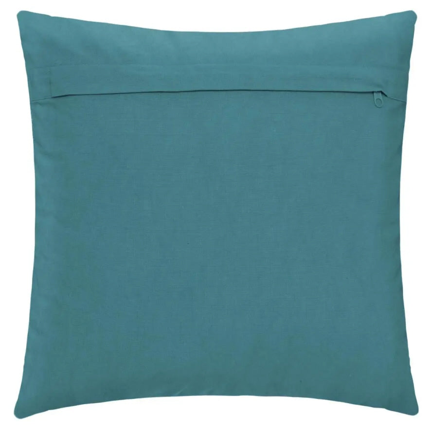 Atmosphera Inca kussen eendblauw – getuft katoen, 40 x 40 cm, afneembare hoes – foto 2