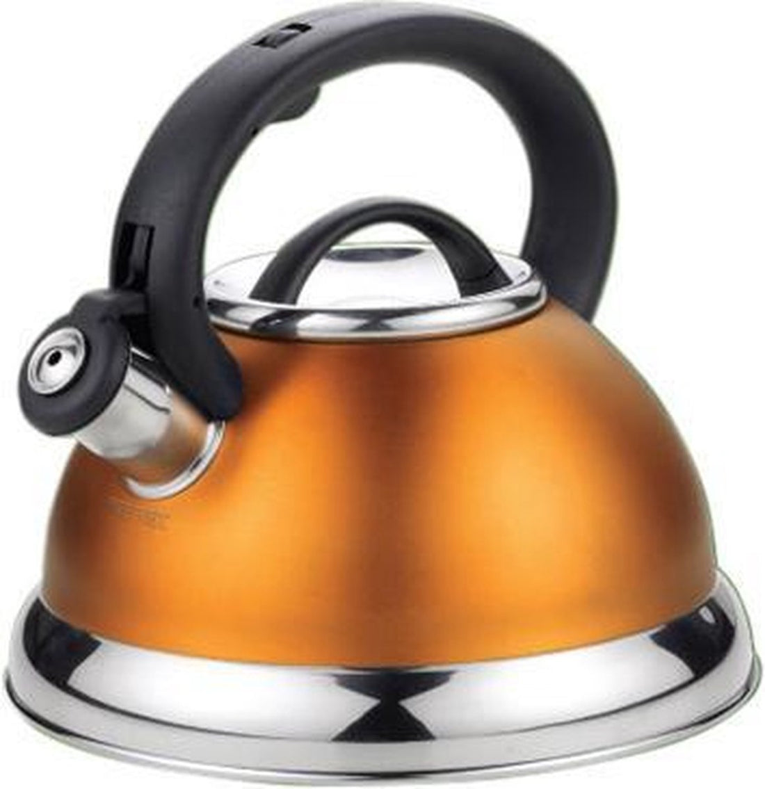Kinghoff fluitketel 3 liter rvs – voor inductie, in zwart, wit, rood of oranje – foto 2