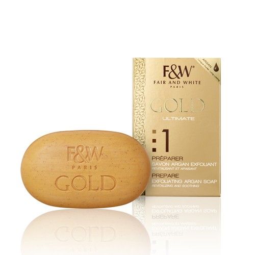 Fair & White Gold Ultimate arganzeep – scrubzeep met abrikozenzaad, 200 g