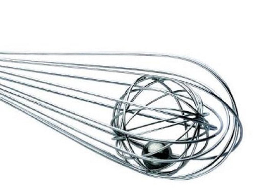 Kinghoff garde met bal, 21 cm – dubbele garde van rvs – foto 2