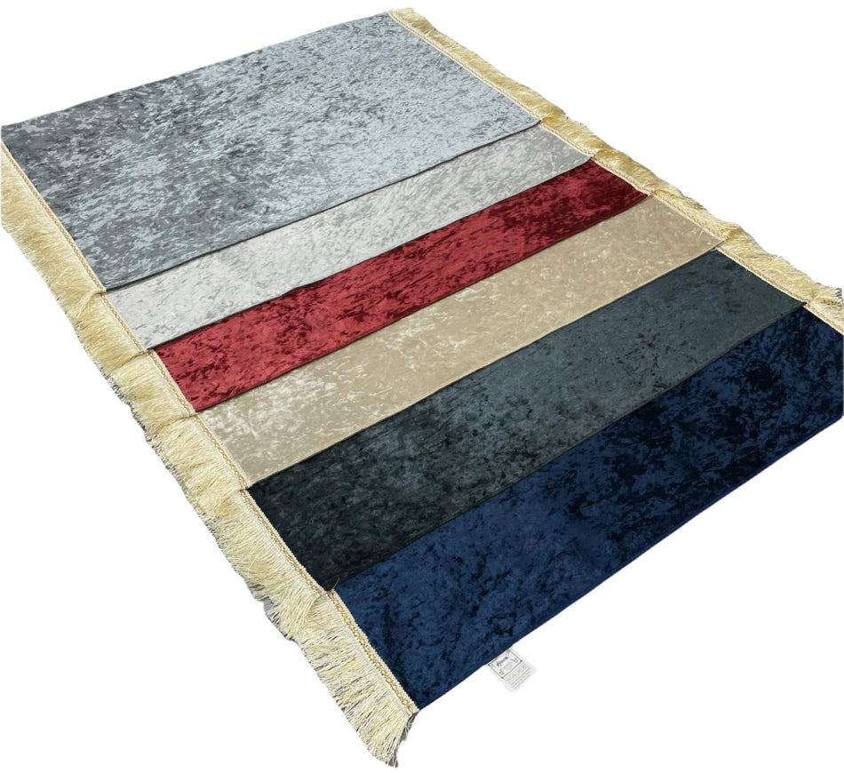 Gebedskleed velours zonder motief – zachte gebedsmat (sajada) met antislip – foto 7