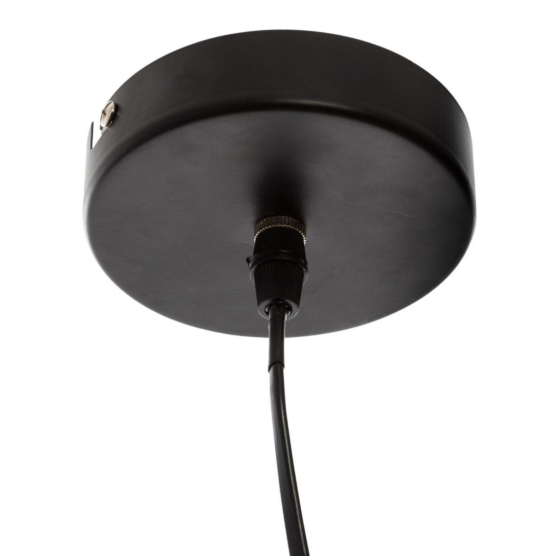 Gestreepte metalen hanglamp – geribbelde ijzeren kap, Ø 23 x 43 cm, E27 – foto 3