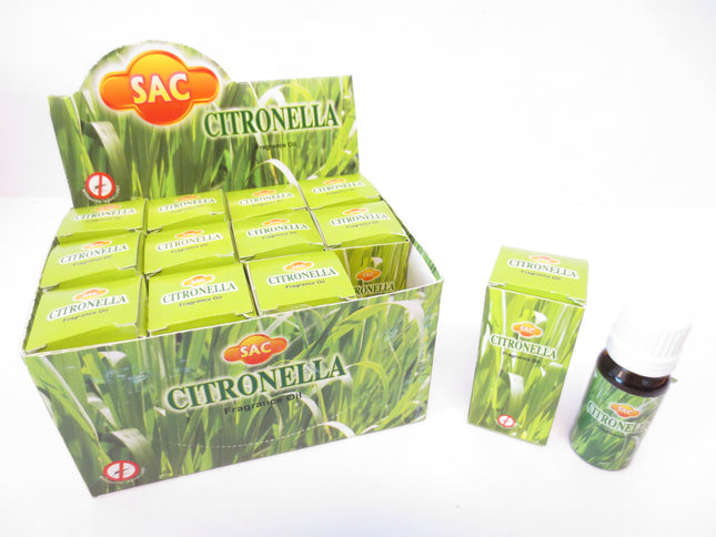 SAC geurolie Citronella – flesje van 10 ml voor de oliebrander
