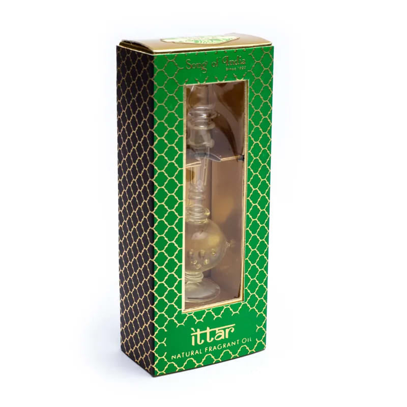 Scented oil in hand-blown jasmine bottle