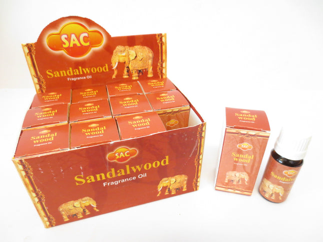 SAC geurolie Sandalwood – flesje van 10 ml voor de oliebrander