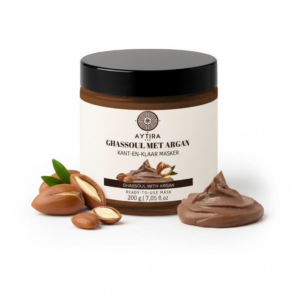 Aytira ghassoul masker met argan – kant-en-klaar, voor gezicht en lichaam