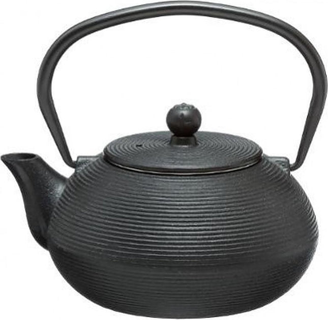Secret de Gourmet gietijzeren theepot – Japans, zwart, 0,6 liter met zeef