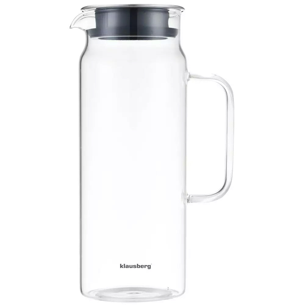 Klausberg glazen kan 1,5 liter – waterkan van borosilicaatglas