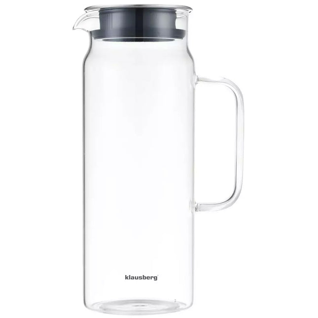 Klausberg glazen kan 1,5 liter – waterkan van borosilicaatglas