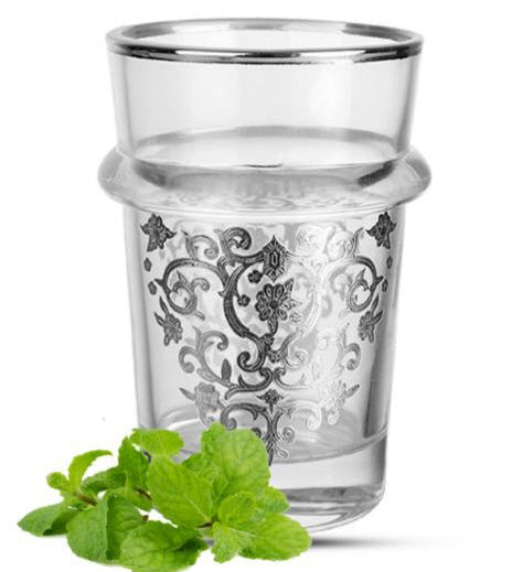 Marokkaanse Beldi glazen, set van 12 – theeglazen met goud of zilver, 175 ml – foto 3