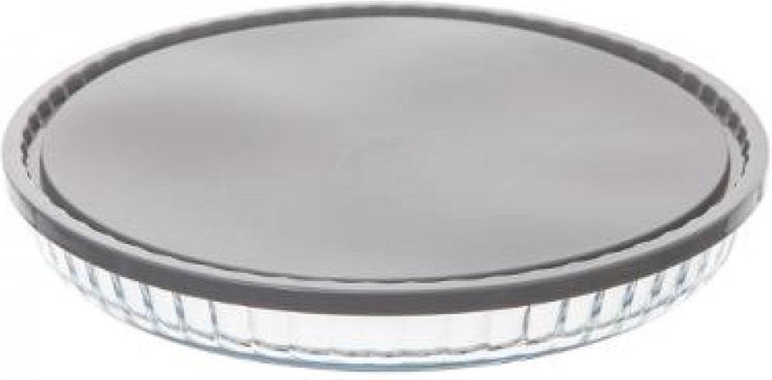 Glazen bakvorm / bakblik / ovenschaal - rond 27, 5 x 3, 5 cm
