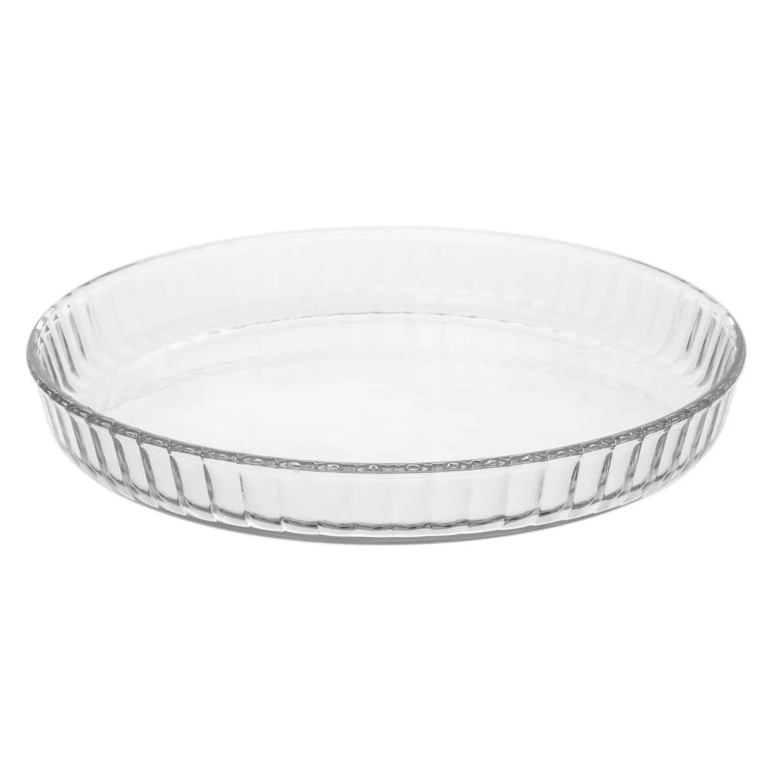 Glazen bakvorm / bakblik / ovenschaal - rond 27, 5 x 3, 5 cm