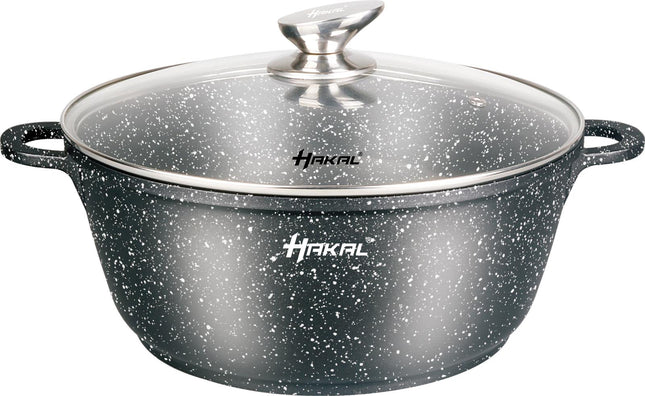 Hakal braadpan inductie met glazen deksel – marmercoating, Ø 24 tot 44 cm – foto 3