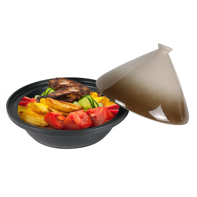 Tajine Ø 30 cm voor inductie en alle kookplaten – aluminium en aardewerk – foto 7